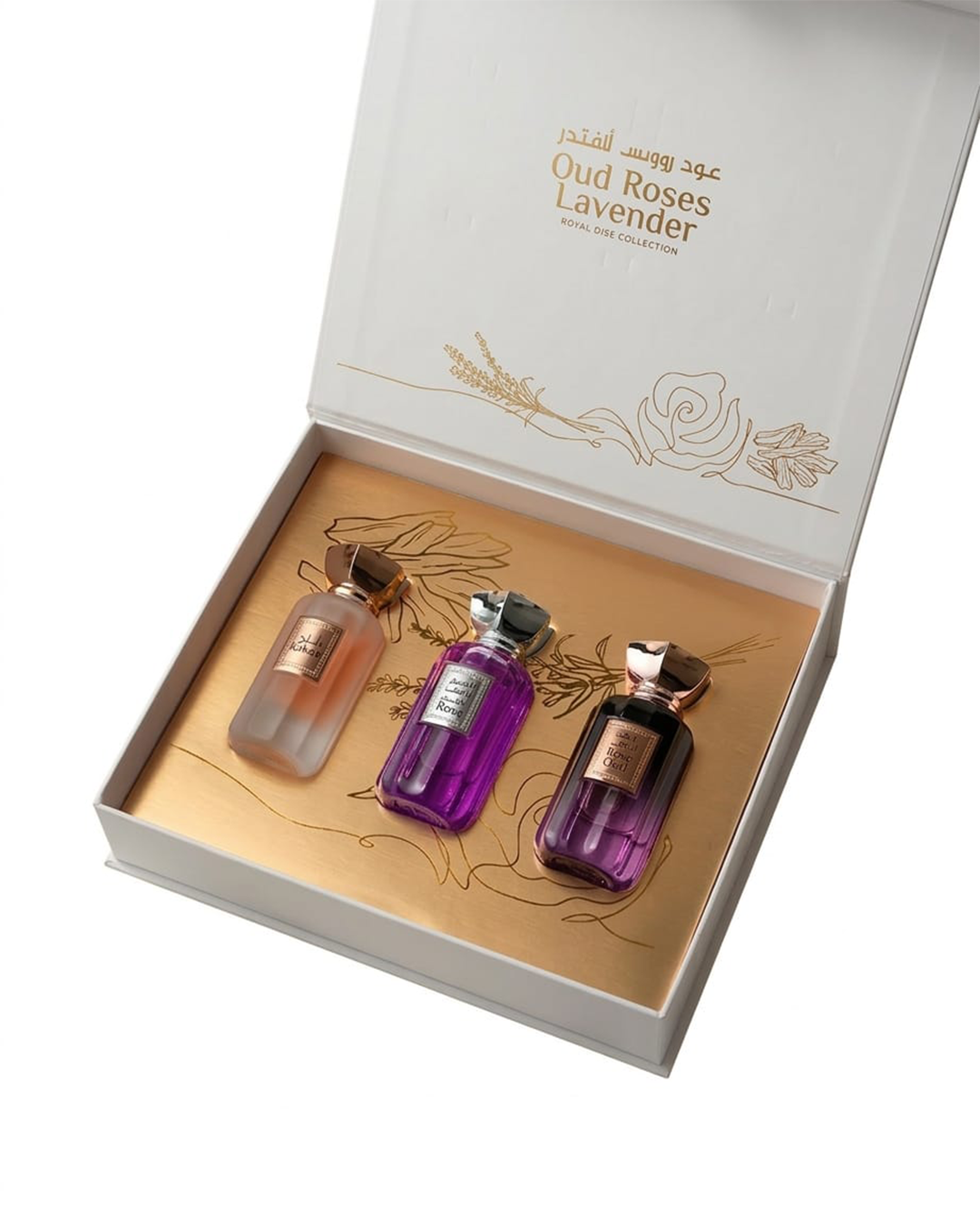 Oud roses lavendar for gift collection 150ml (Marj,oud roses,oud lavendar)
